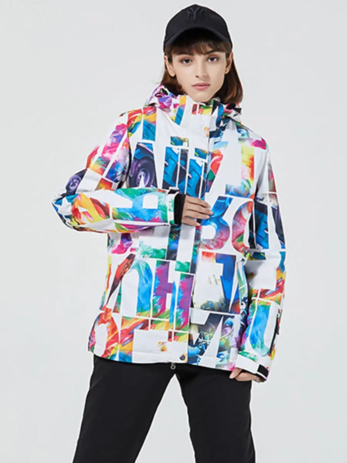 Girls' Graffiti Insulated Ski Jacket Riuiyele