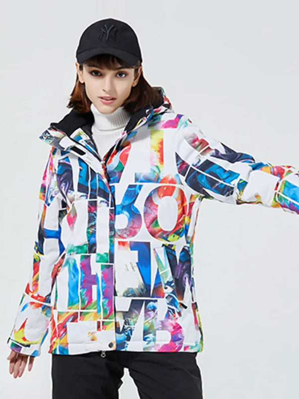 Girls' Graffiti Insulated Ski Jacket Riuiyele