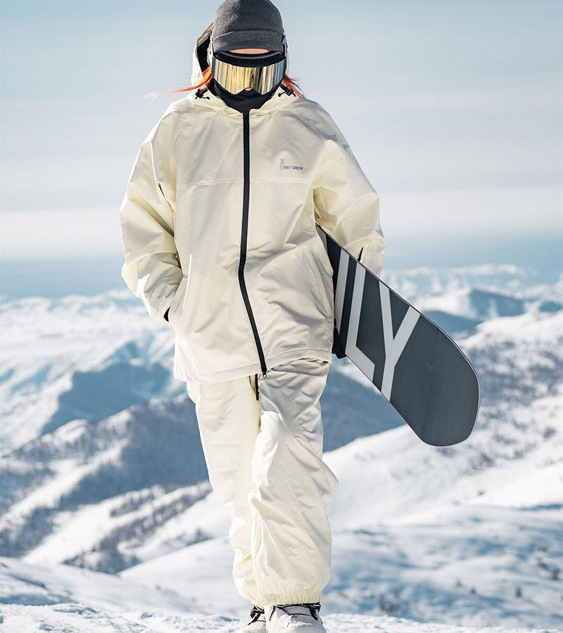 Cool Outdoor Winter Oversized Ski Suit Set for Couple Riuiyele