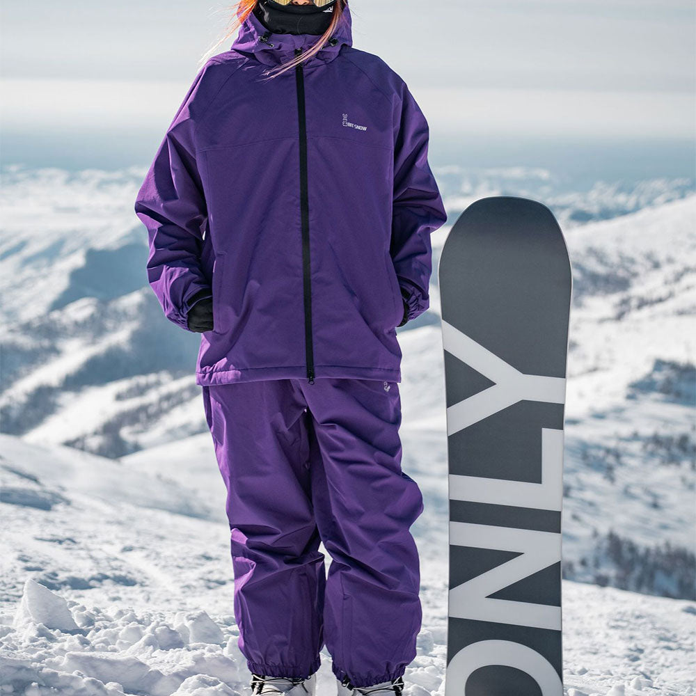 Cool Outdoor Winter Oversized Ski Suit Set for Couple