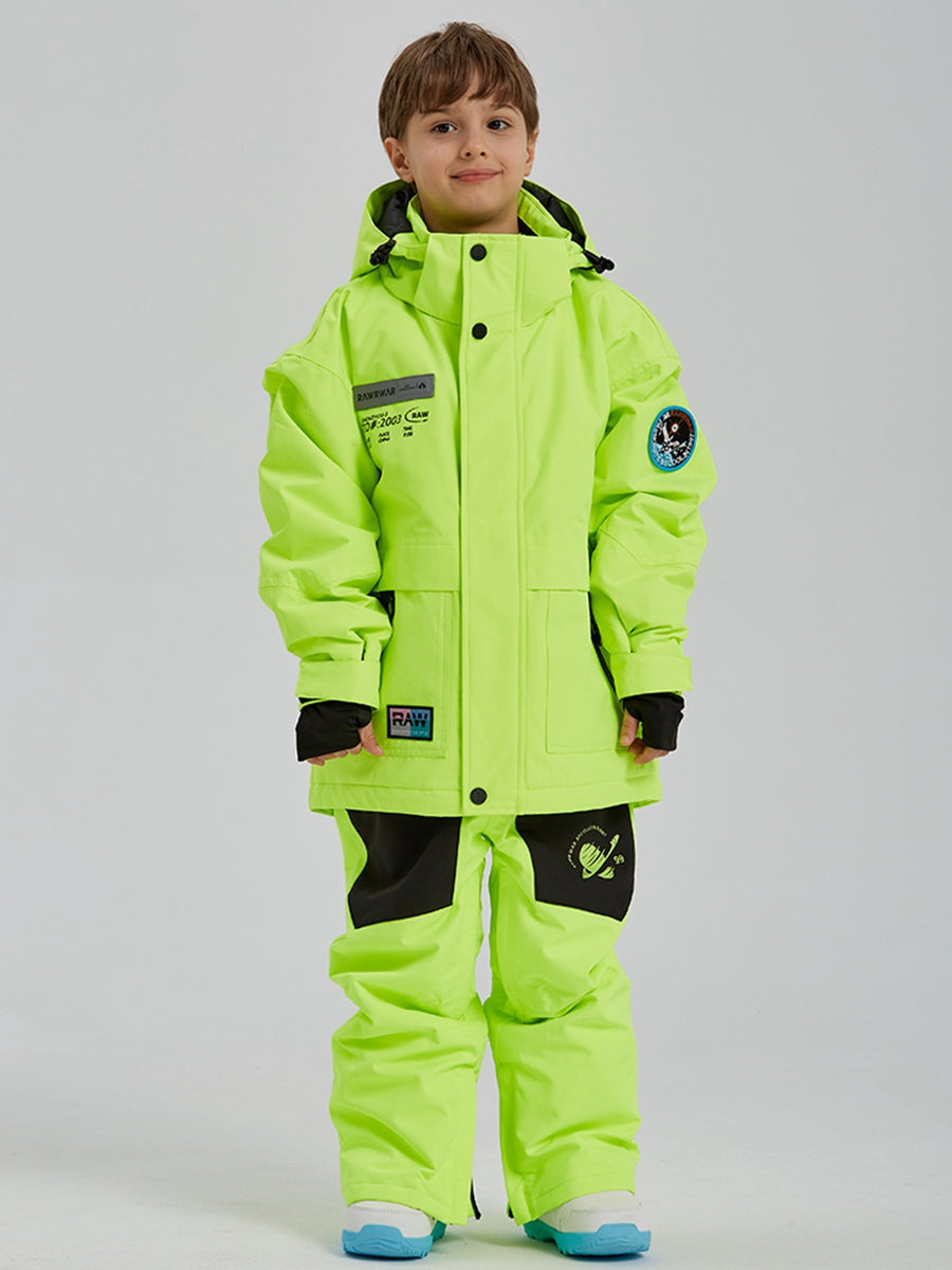 Solid Color Boys Snow Jacket