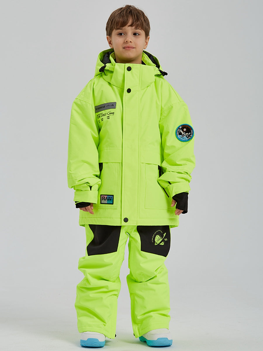 Solid Color Boys Snow Jacket