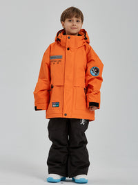 Solid Color Boys Snow Jacket