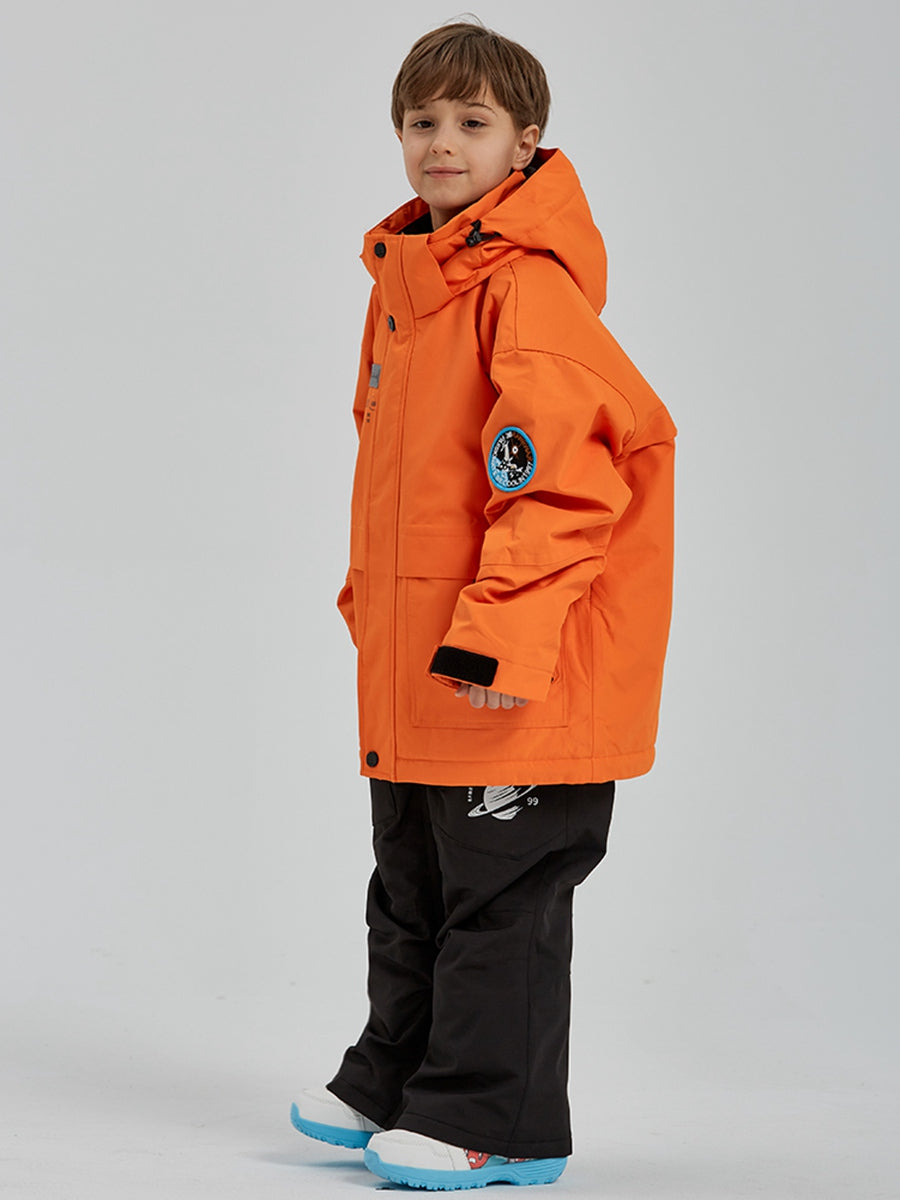 Solid Color Boys Snow Jacket