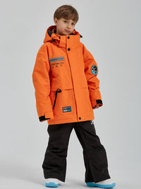 Solid Color Boys Snow Jacket