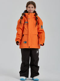 Solid Color Girls Snow Jacket