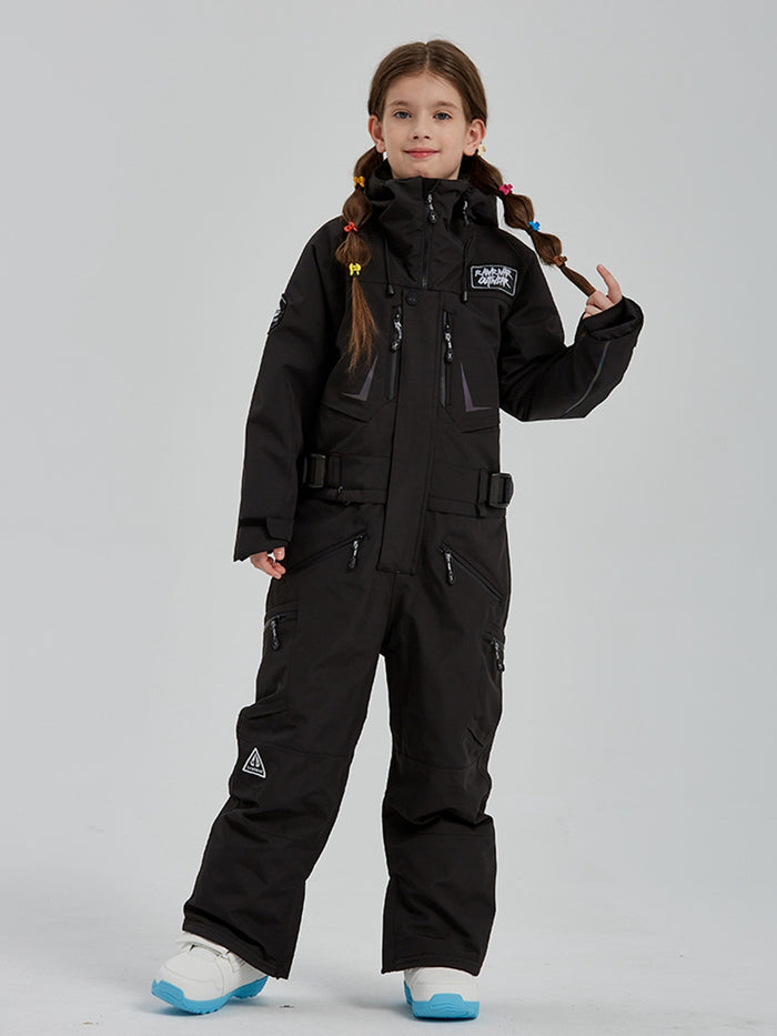 Girls One Piece Snowsuits Waterproof