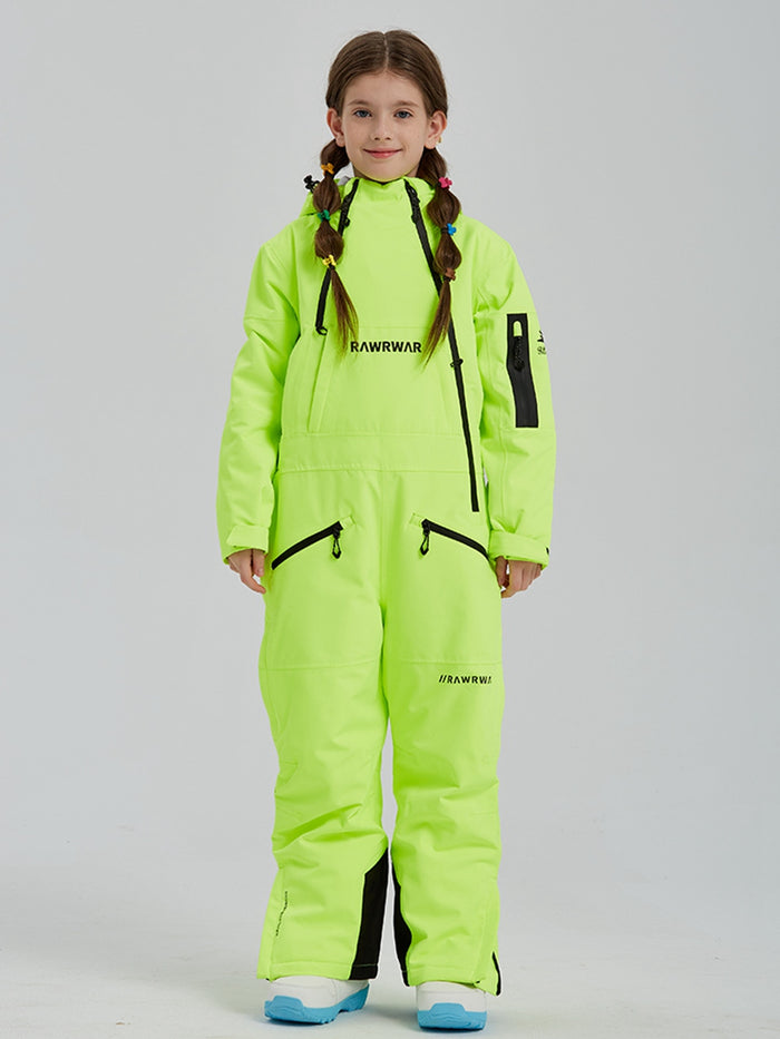 Girls One Piece Snowsuits Waterproof