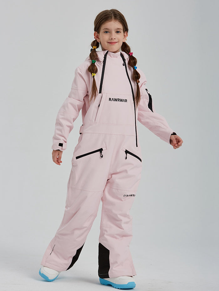 Girls One Piece Snowsuits Waterproof