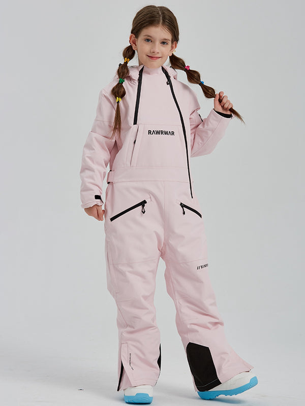 Girls One Piece Snowsuits Waterproof