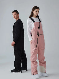 Matched Couple Snowboarding Skiing Softshell Bib Pant 