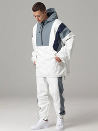 Men's Ski Suits Loose Hooded Ski Jackets and Pants Set