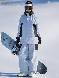 Female Pro Warm Skiing Suit Set Winter Snow Tracksuit Riuiyele