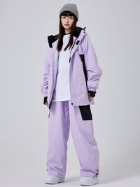 Female Pro Warm Skiing Suit Set Winter Snow Tracksuit