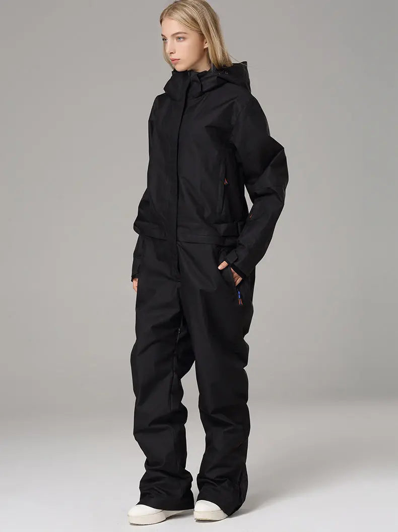 Outdoor One Piece Ski Suits Waterproof Snowsuits