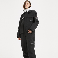 Loose Fit One-piece Ski Suits Insulated Snow Jumpsuits 