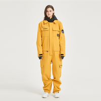 Loose Fit One-piece Ski Suits Insulated Snow Jumpsuits 