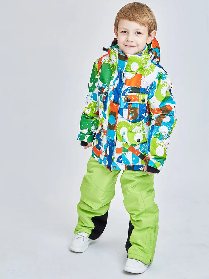 Riuiyele Baby Boy Insulated Snow Jacket Waterproof 