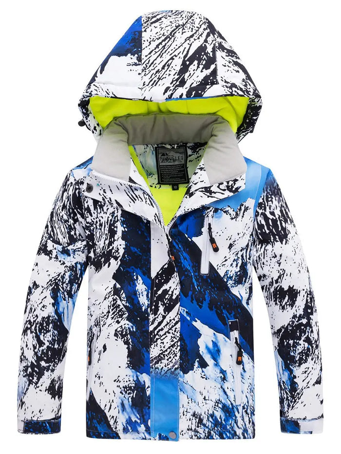 Riuiyele Boy Skiing Snowboarding Insulated Jacket Breathable 