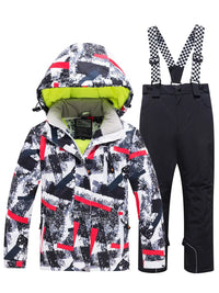 Riuiyele Boy Skiing Snowboarding Insulated Suits Windproof 