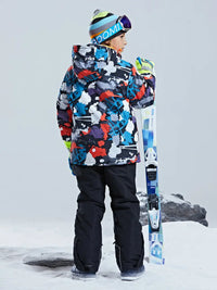 Riuiyele Boys Waterproof Windproof Snowsuit