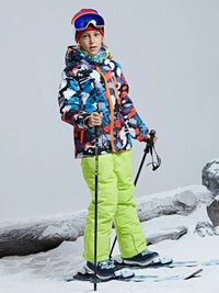 Riuiyele Boys Waterproof Windproof Snowsuit