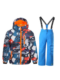 Riuiyele Boys Waterproof Windproof Snowsuit