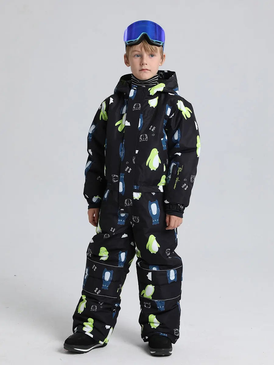 Riuiyele Boys' One-Piece Snow Suit Ski Snowboarding 