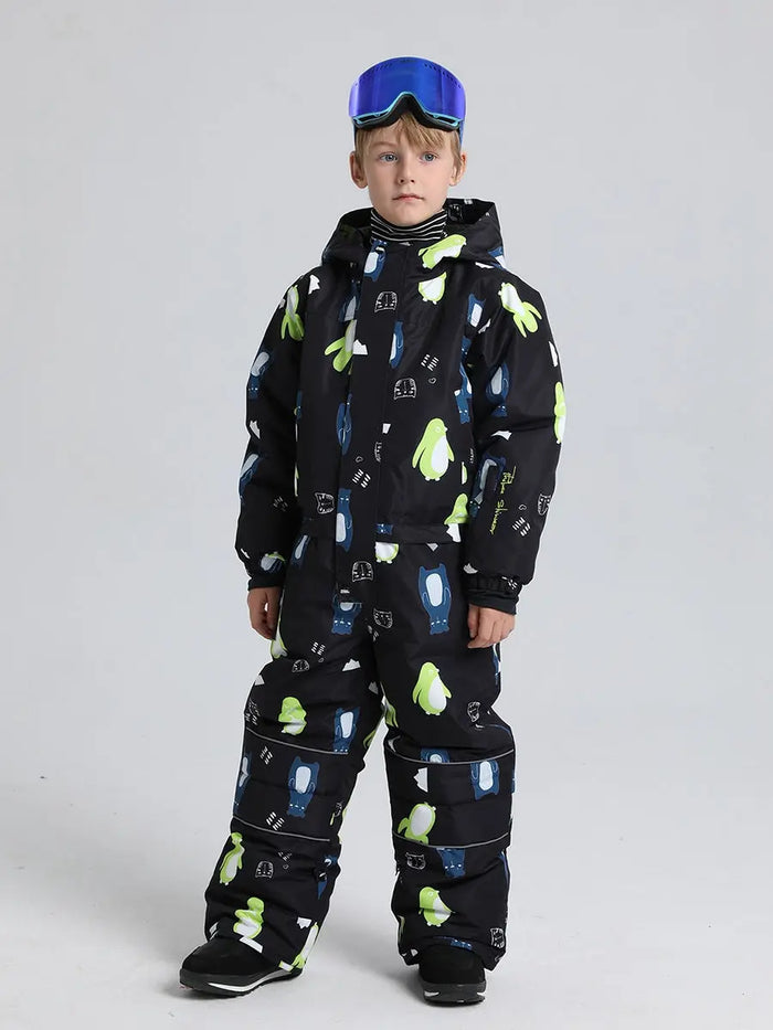 Riuiyele Boys' One-Piece Snow Suit Ski Snowboarding 