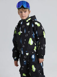 Riuiyele Boys' One-Piece Snow Suit Ski Snowboarding 