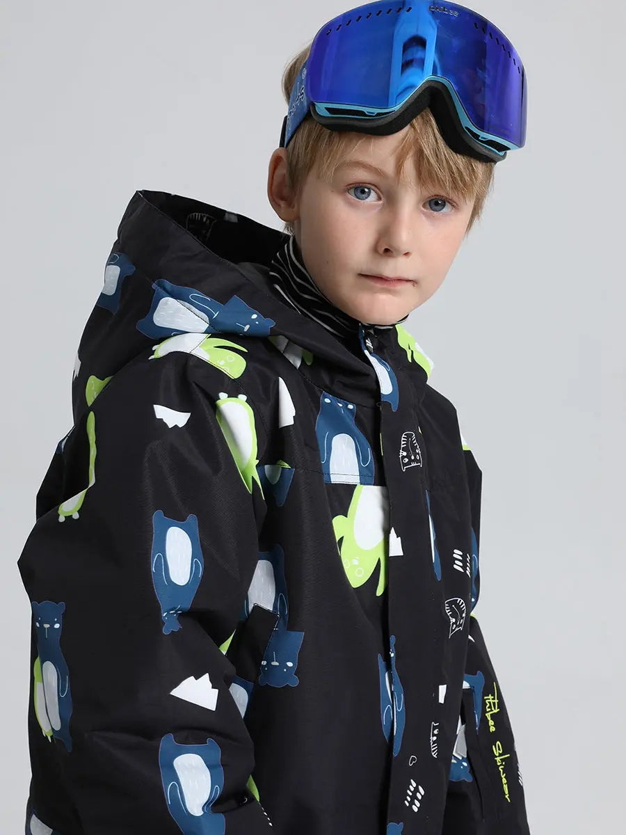 Riuiyele Boys' One-Piece Snow Suit Ski Snowboarding 