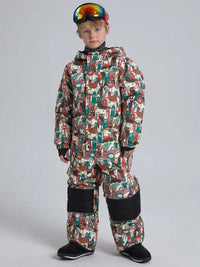 Riuiyele Boys' One-Piece Snow Suit Ski Snowboarding 