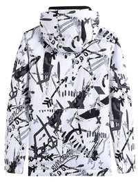 Riuiyele Breathable Women Graffiti Print Ski Jacket 