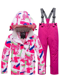 Riuiyele Girl Insulated Skiing Snowboarding Set Waterproof 