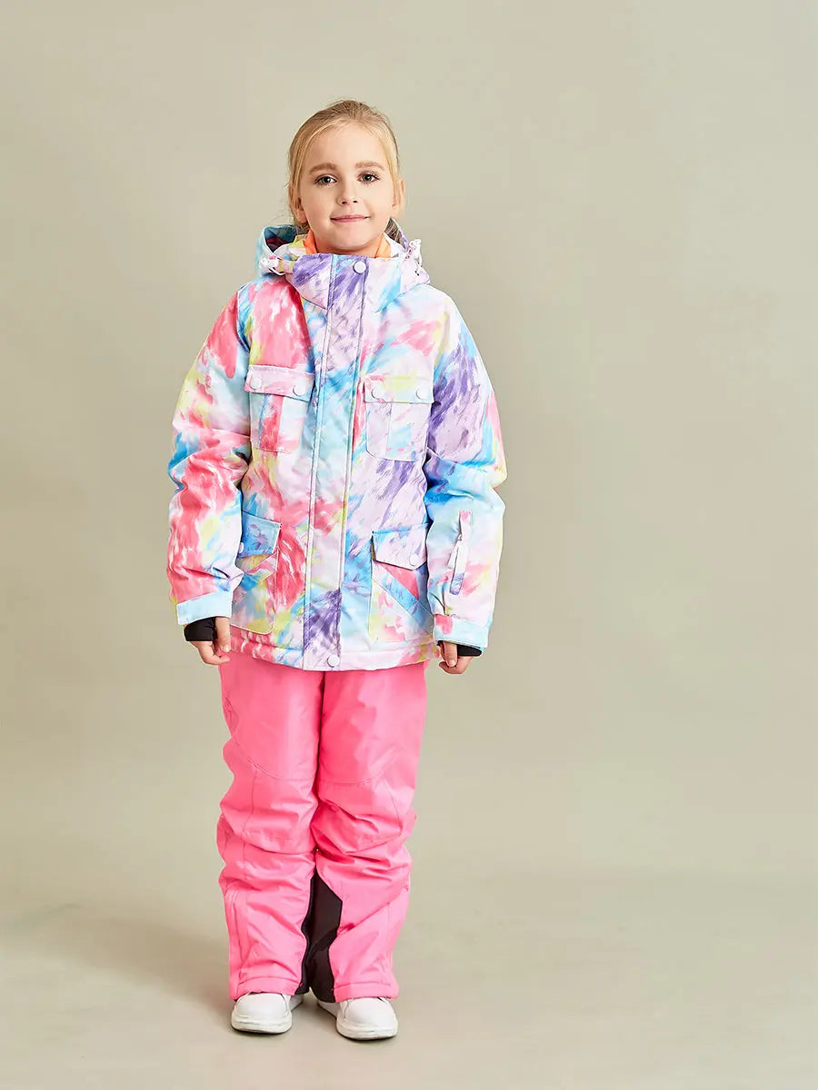 Riuiyele Girl Insulated Snow Jacket Waterproof 