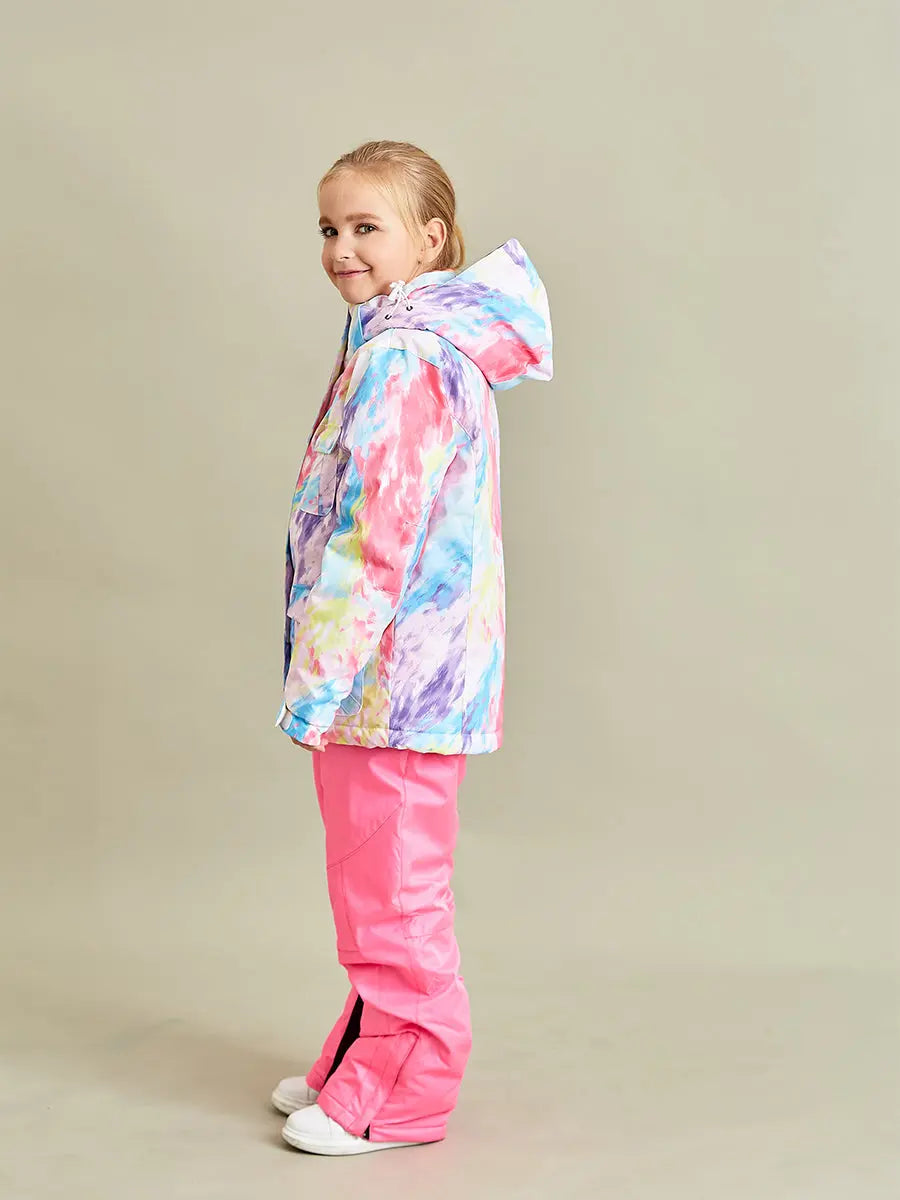 Riuiyele Girl Insulated Snow Jacket Waterproof 