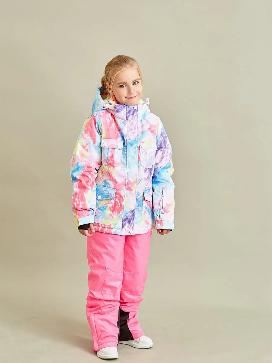 Riuiyele Girl Insulated Snow Jacket Waterproof 