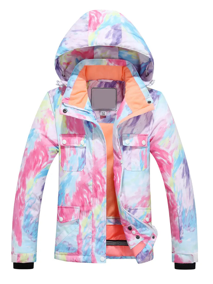 Riuiyele Girl Insulated Snow Jacket Waterproof 