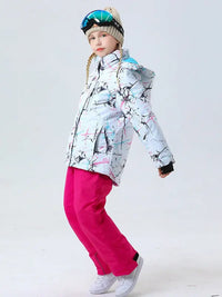 Riuiyele Girl Ski Shell Jackets Windproof