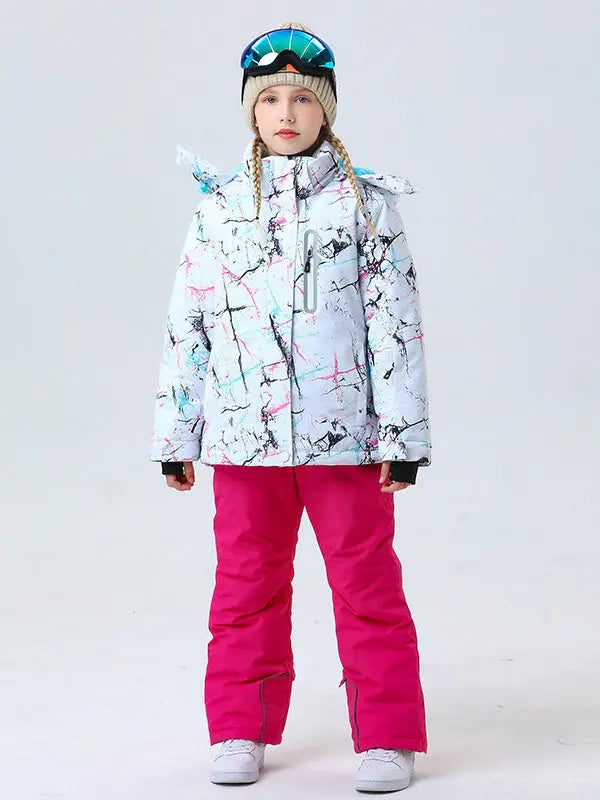 Riuiyele Girl Ski Snowboarding Set Softshell