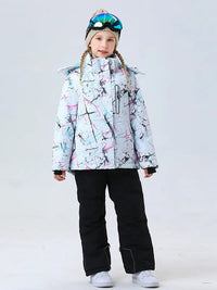 Riuiyele Girl Ski Snowboarding Set Softshell