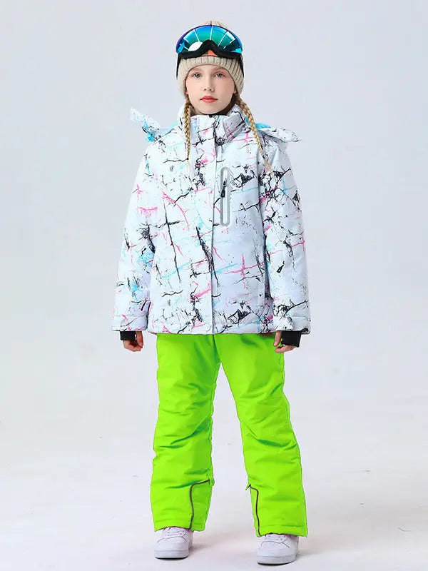 Riuiyele Girl Ski Snowboarding Set Softshell