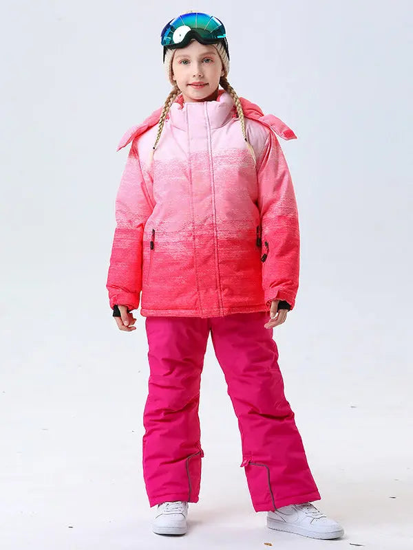 Riuiyele Girl Ski Snowboarding Set Waterproof