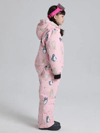 Riuiyele Girls' One-Piece Snow Suit Ski Snowboarding 