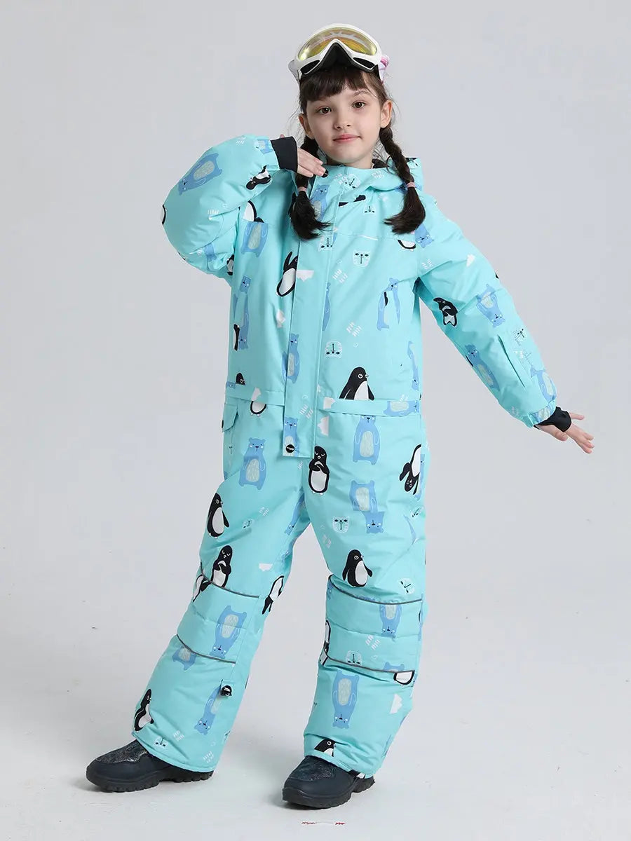 Riuiyele Girls' One-Piece Snow Suit Ski Snowboarding 