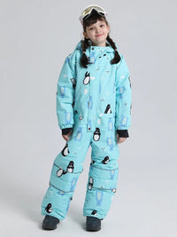 Riuiyele Girls' One-Piece Snow Suit Ski Snowboarding 