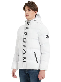 Riuiyele Men Puffer Jacket Coat with Hood