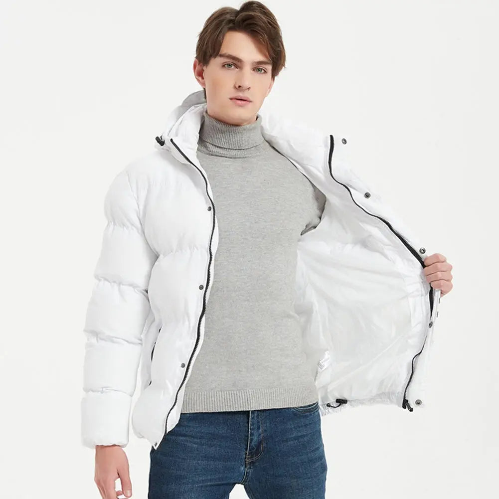 Riuiyele Men Puffer Jacket Coat with Hood