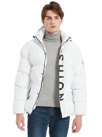 Riuiyele Men Puffer Jacket Coat with Hood