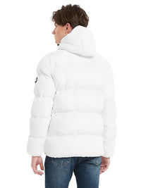 Riuiyele Men Puffer Jacket Coat with Hood